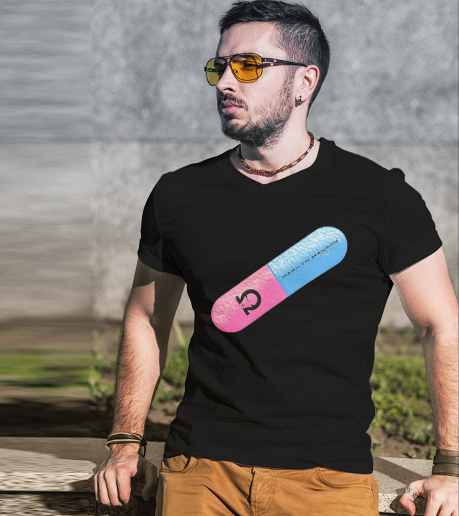 Marilyn Manson Mechanical Animals Pill Design T-Shirt