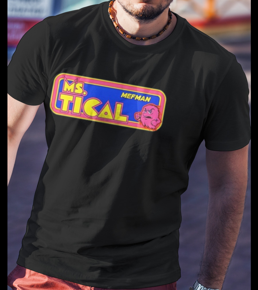 Ms Tical Mefman Retro Gaming Style T-Shirt