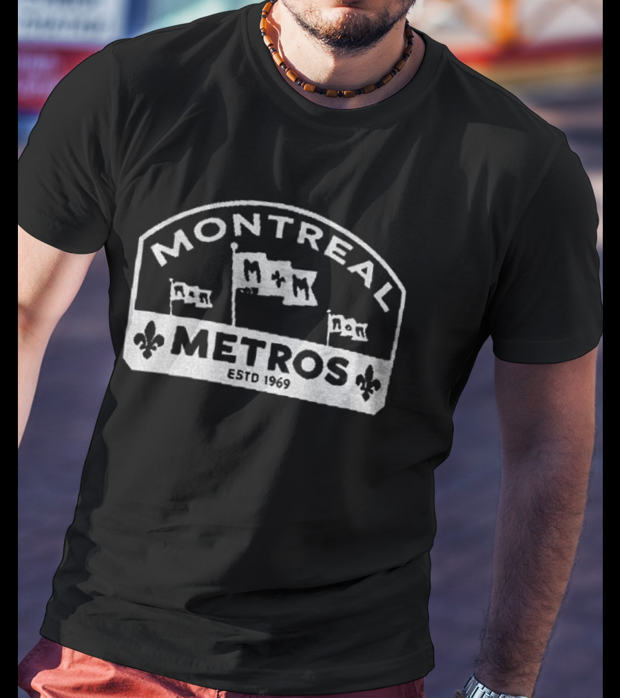 Shane Hollander 24 Montreal Metros EST 1979 M&M Flags Fleur-de-lis Heated Rivalry T-Shirt