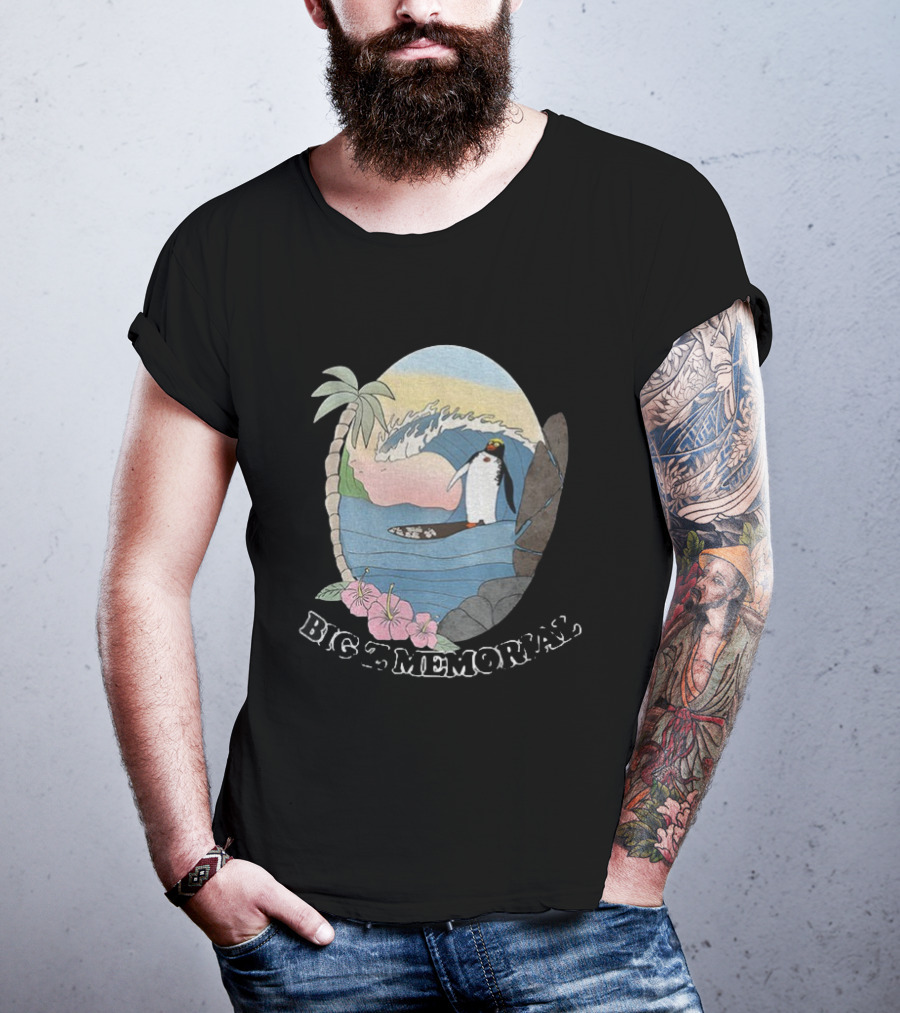 Big Z Memorial Surf's Up Penguin Wave Adventure T-Shirt