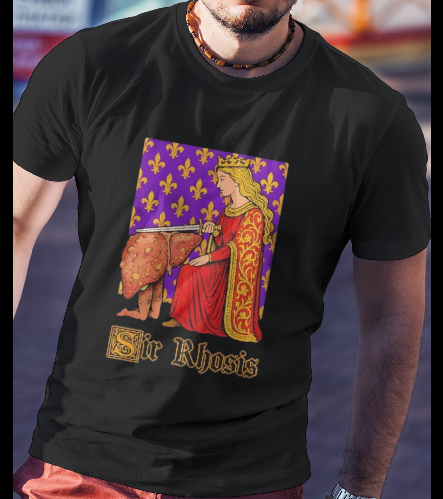Sir Rhosis Regal Medieval Knight Humorous RuneScape Pun T-Shirt