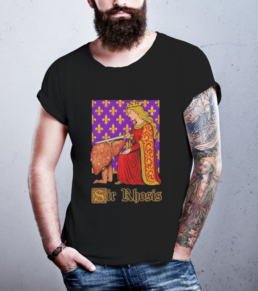 Sir Rhosis Regal Medieval Knight Humorous RuneScape Pun T-Shirt