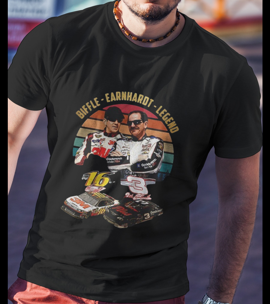 Biffle Earnhardt Legend 3M Goodwrench Service #16 #3 Racing T-Shirt