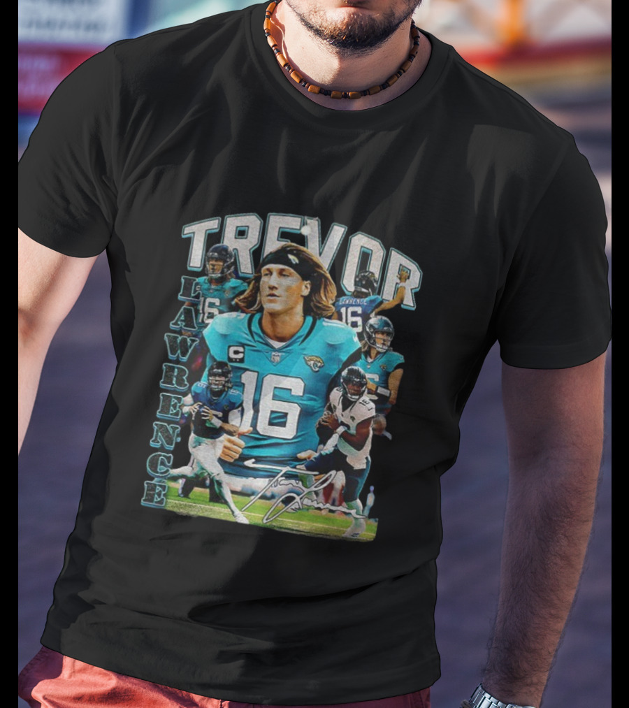 Trevor Lawrence 16 Jacksonville Jaguars Football Vintage T-Shirt