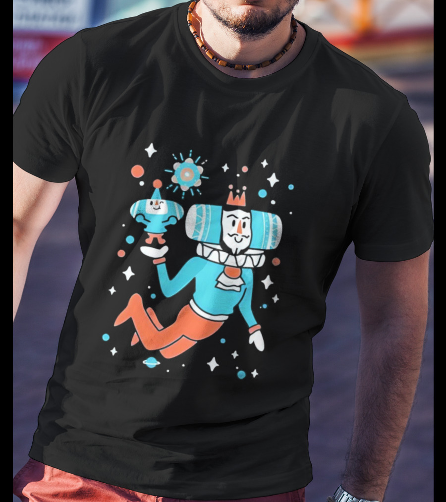 Space Dad Cool Katamari Prince Cosmic Adventure T-Shirt