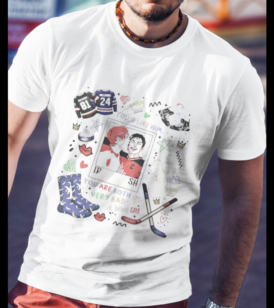 Ilya Rozanov Shane Hollander Hockey You'd Like Him You Are Both Very Bad T-Shirt