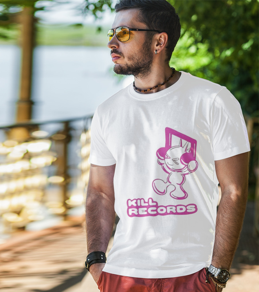 Lil Killa Kill Records Radio Icon With Music Notes T-Shirt