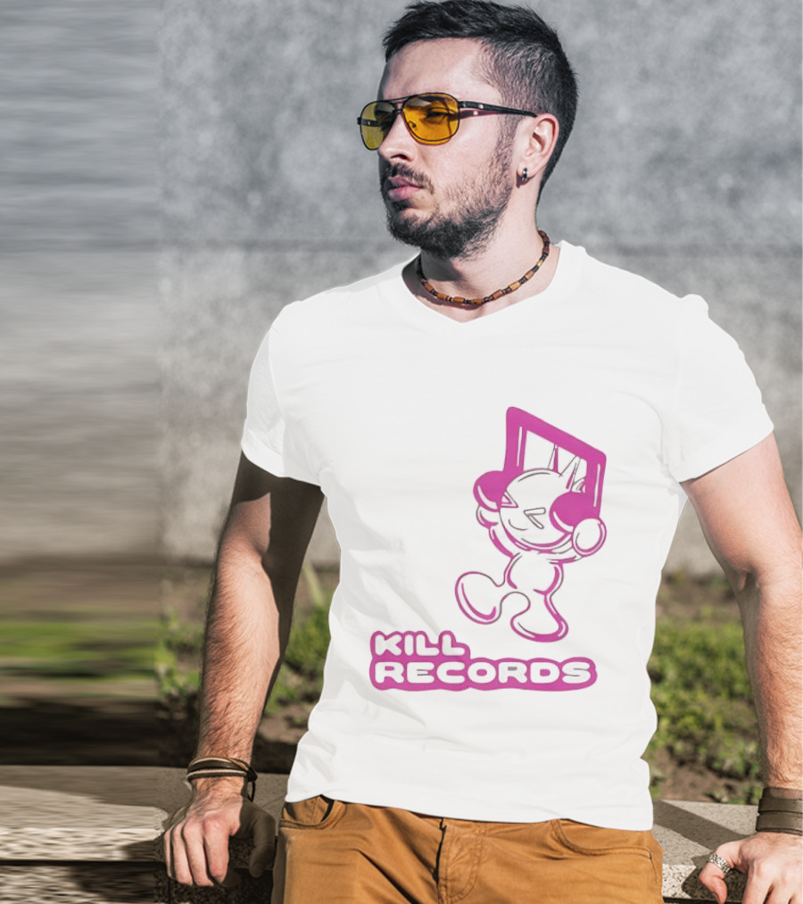 Lil Killa Kill Records Radio Icon With Music Notes T-Shirt