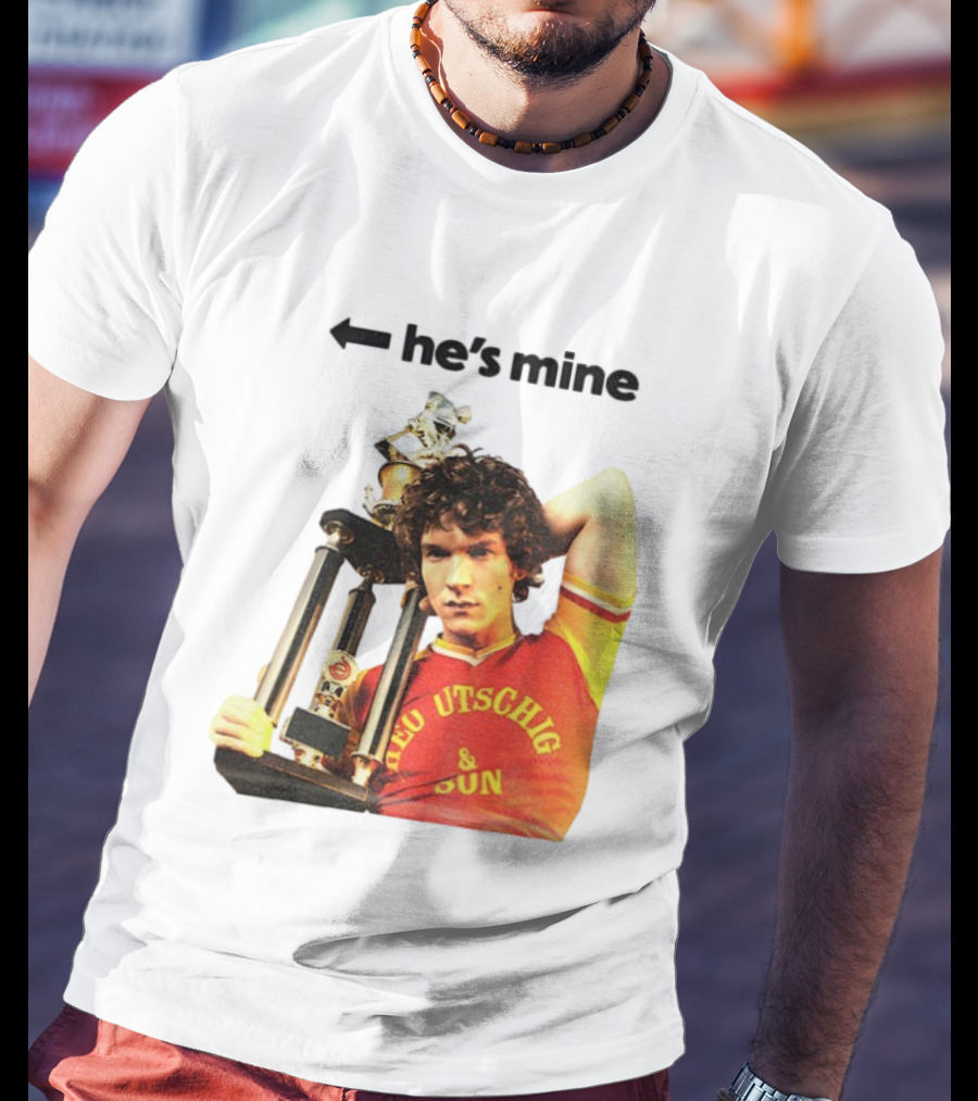 He's Mine Retro Trophy Winner Theo Utschig & Son Heated Rivalry T-Shirt