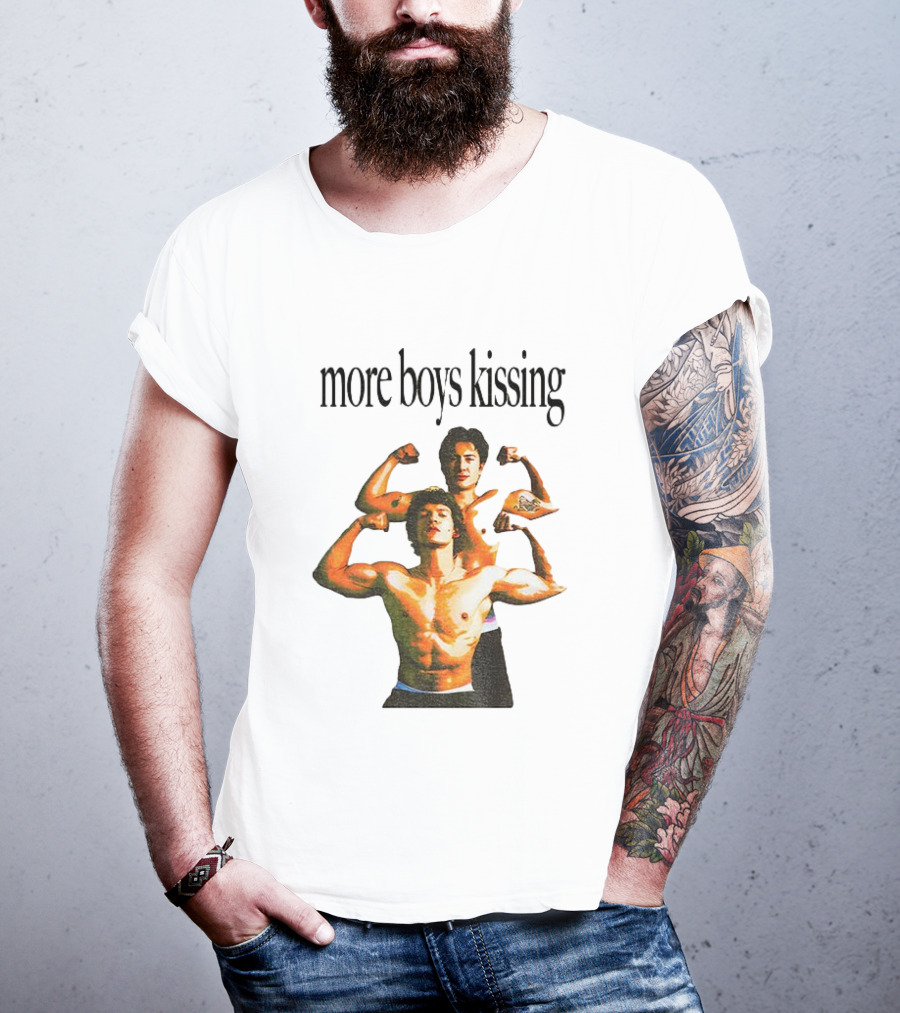 Heated Rivalry More Boys Kissing Muscle Flexing Duo T-Shirt