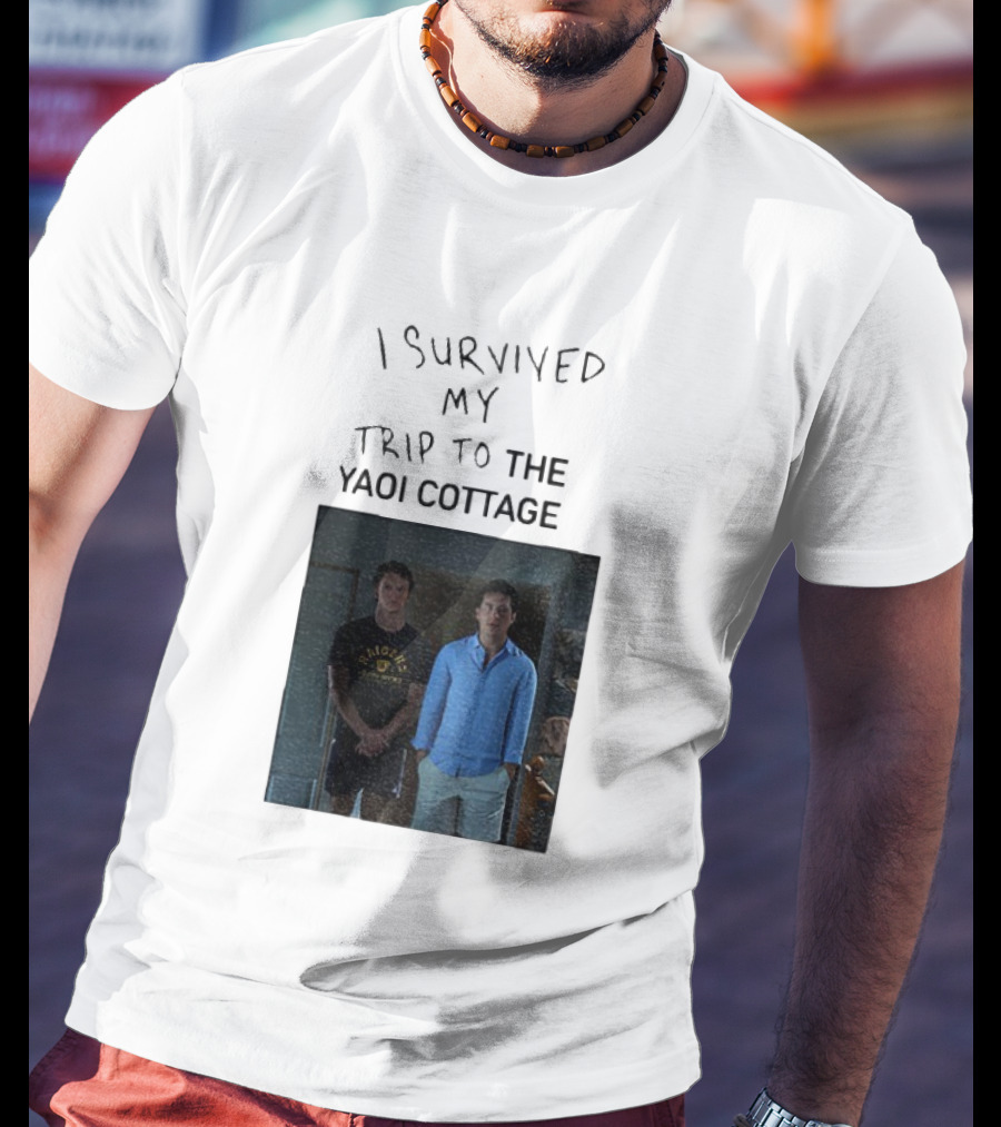 I Survived My Trip To The Yaoi Cottage Heated Rivalry Cottagecore LGBTQ+ Comedy Series T-Shirt