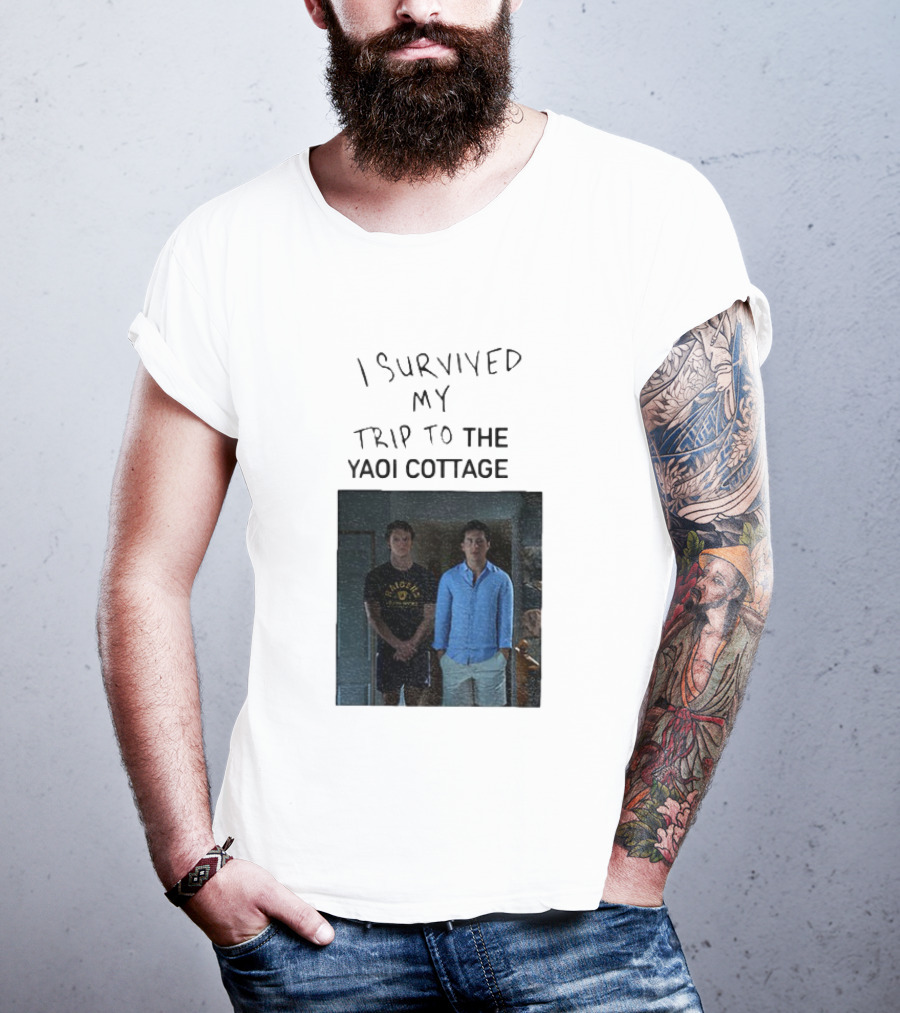 I Survived My Trip To The Yaoi Cottage Heated Rivalry Cottagecore LGBTQ+ Comedy Series T-Shirt
