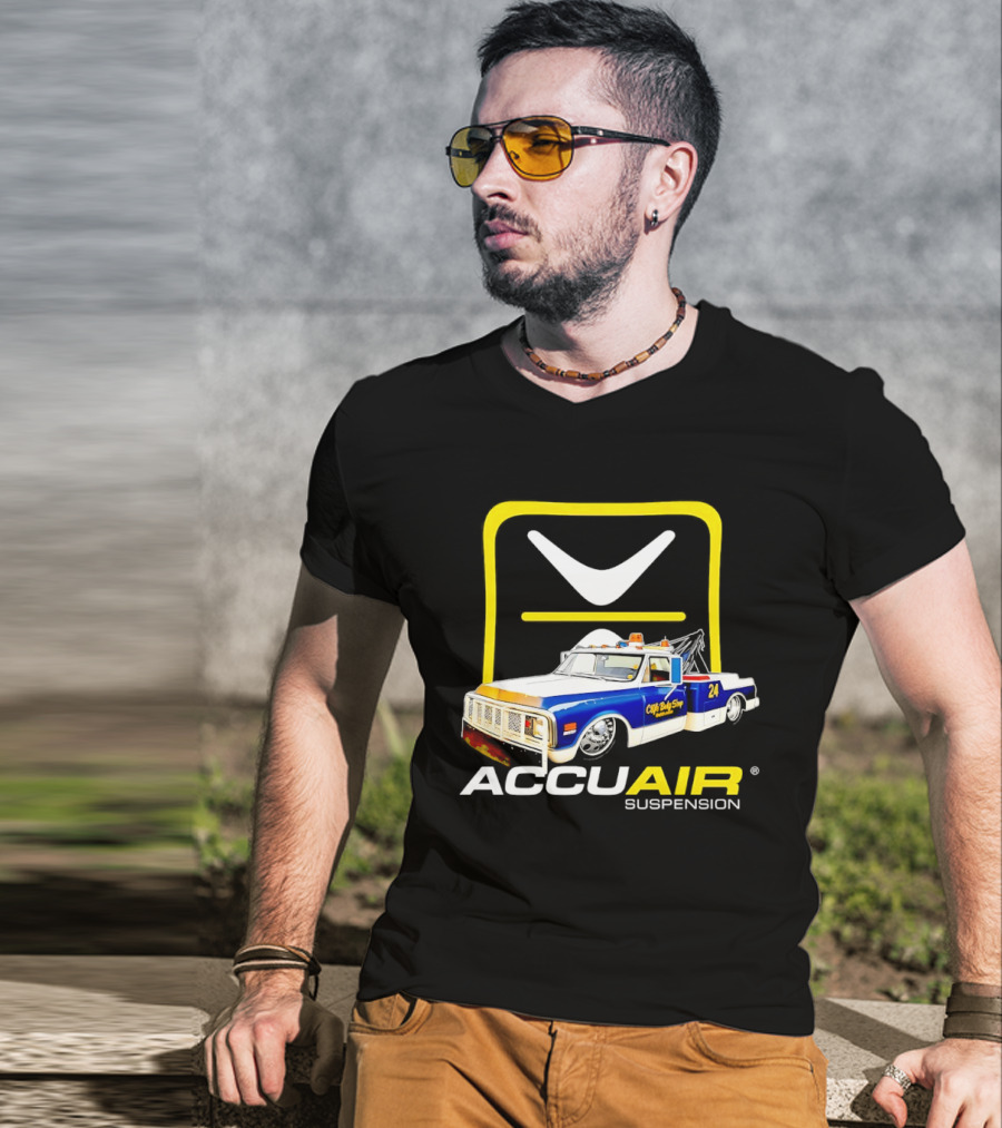 AccuAir Suspension Chevrolet C10 Tow Truck Clife Body Shop T-Shirt