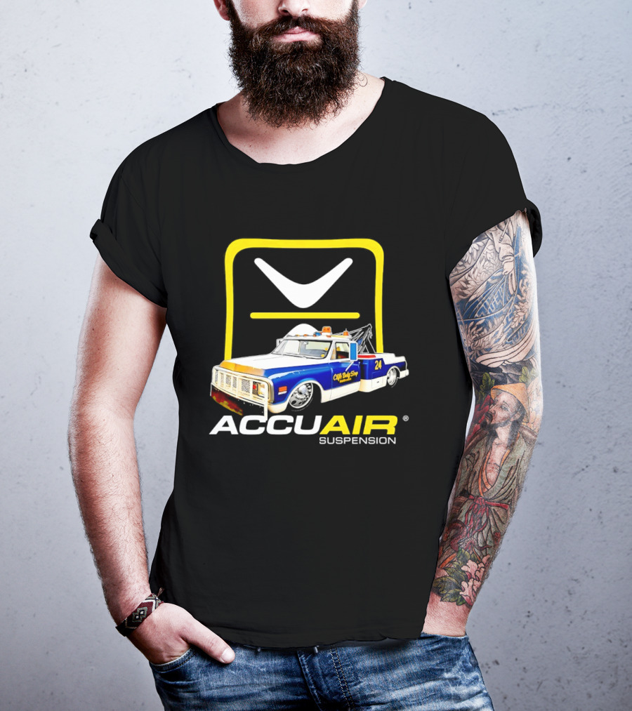 AccuAir Suspension Chevrolet C10 Tow Truck Clife Body Shop T-Shirt