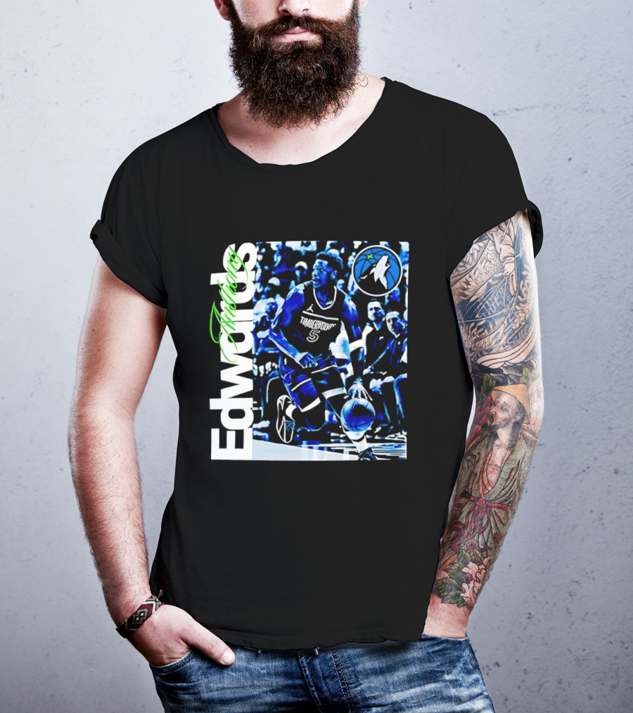 Edwards Timberwolves Basketball Retro Anthony T-Shirt