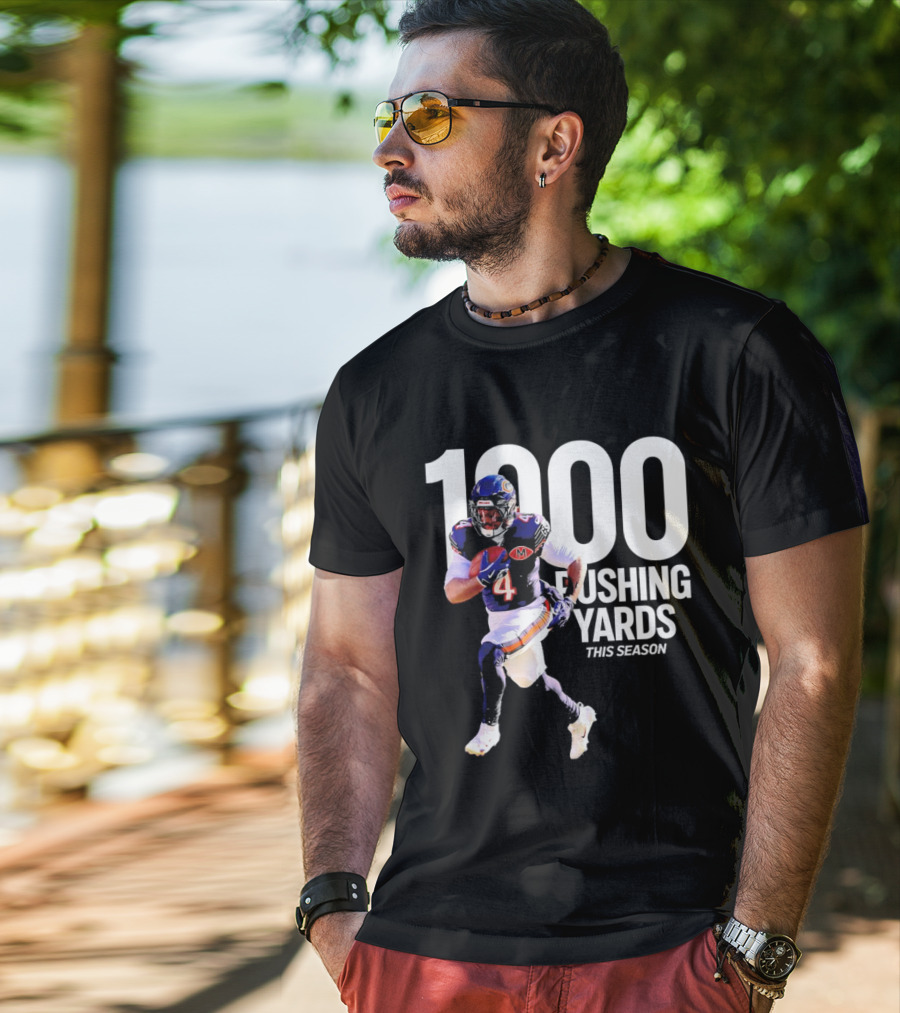 Chicago Bears 1000 Rushing Yards This Season T-Shirt