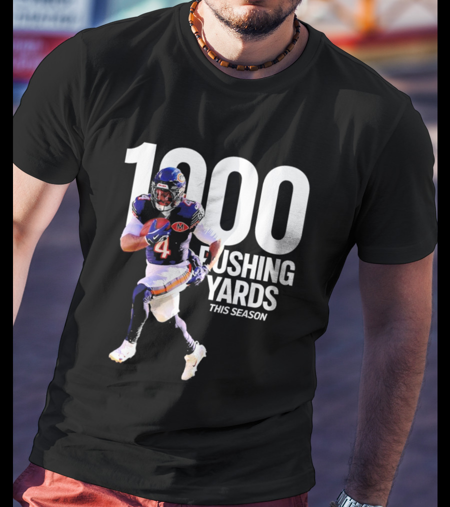 Chicago Bears 1000 Rushing Yards This Season T-Shirt