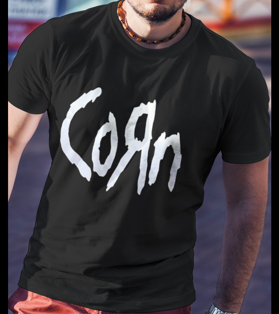 Corn Style Korn Band Font T-Shirt