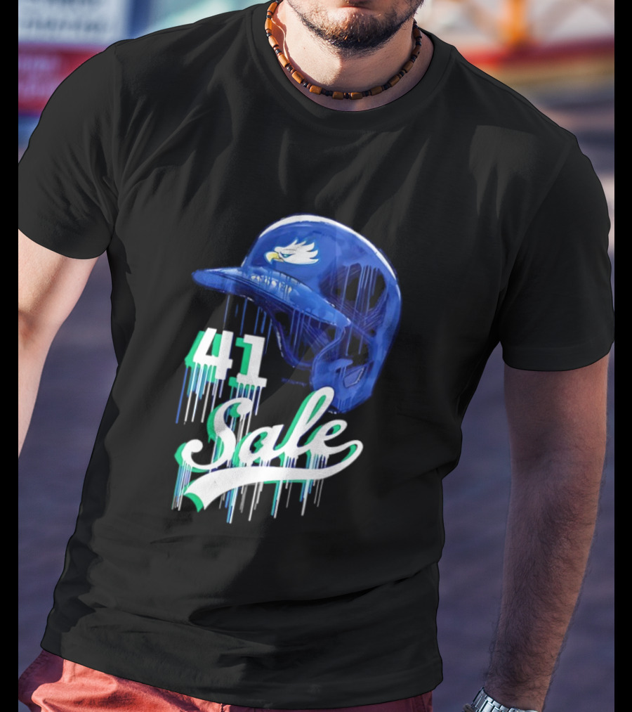 Chris Sale 41 Florida Gulf Coast Eagles Baseball Helmet T-Shirt