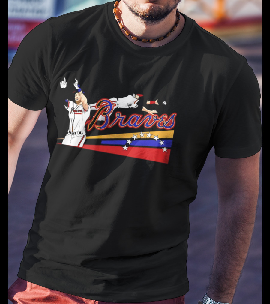 Ender Inciarte Braves Celebration Baseball Triumph T-Shirt