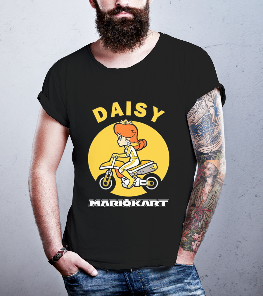 Daisy Mario Kart Motorcycle Rider T-Shirt