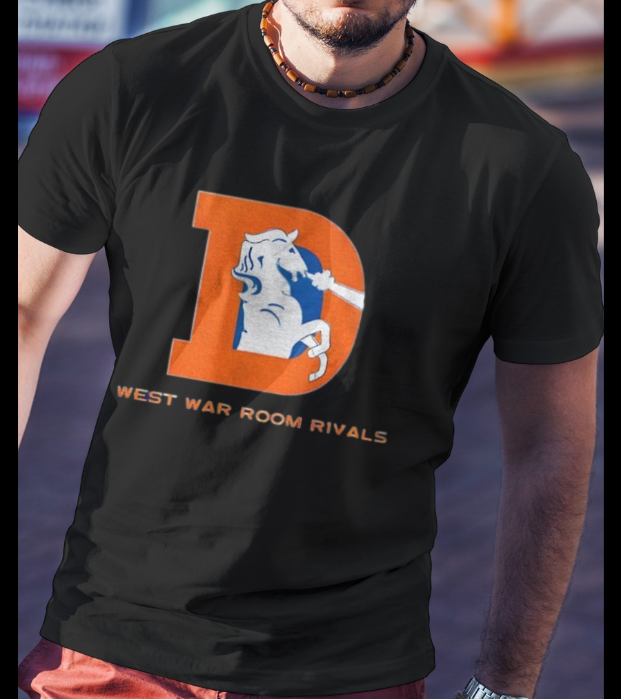Denver Broncos AFC West War Room Rivals Old T-Shirt