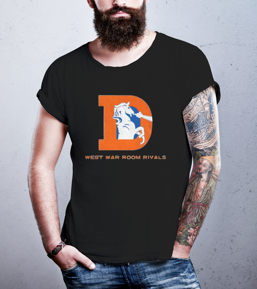 Denver Broncos AFC West War Room Rivals Old T-Shirt