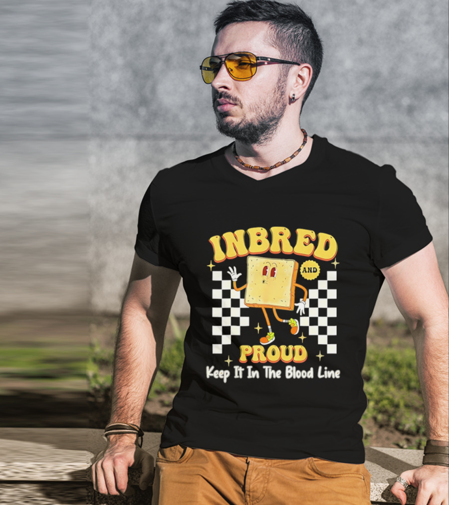 Inbred Humor Keep It In The Blood Line Proud Fun Cartoon T-Shirt