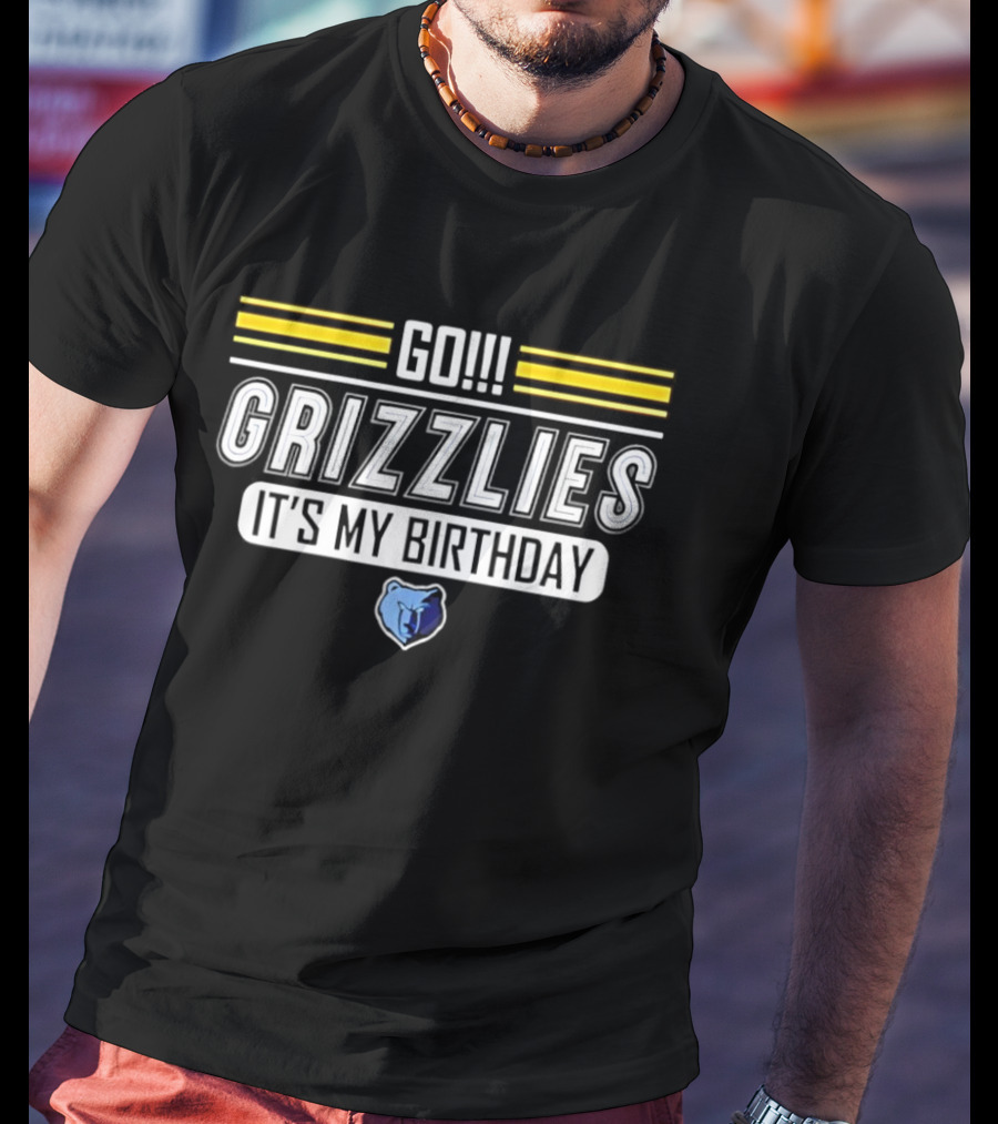 Go Grizzlies It's My Birthday Memphis Celebration T-Shirt