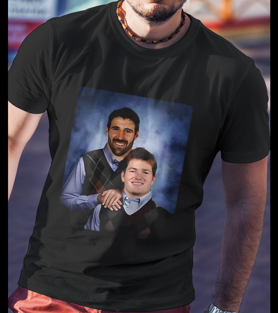 Mike Vrabel Drake Maye New England Patriots Step Brothers Football T-Shirt