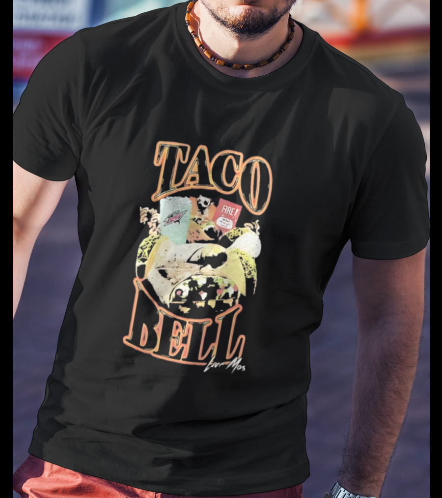 Taco Bell Live Mas 90s Burrito Mountain Dew Combo T-Shirt