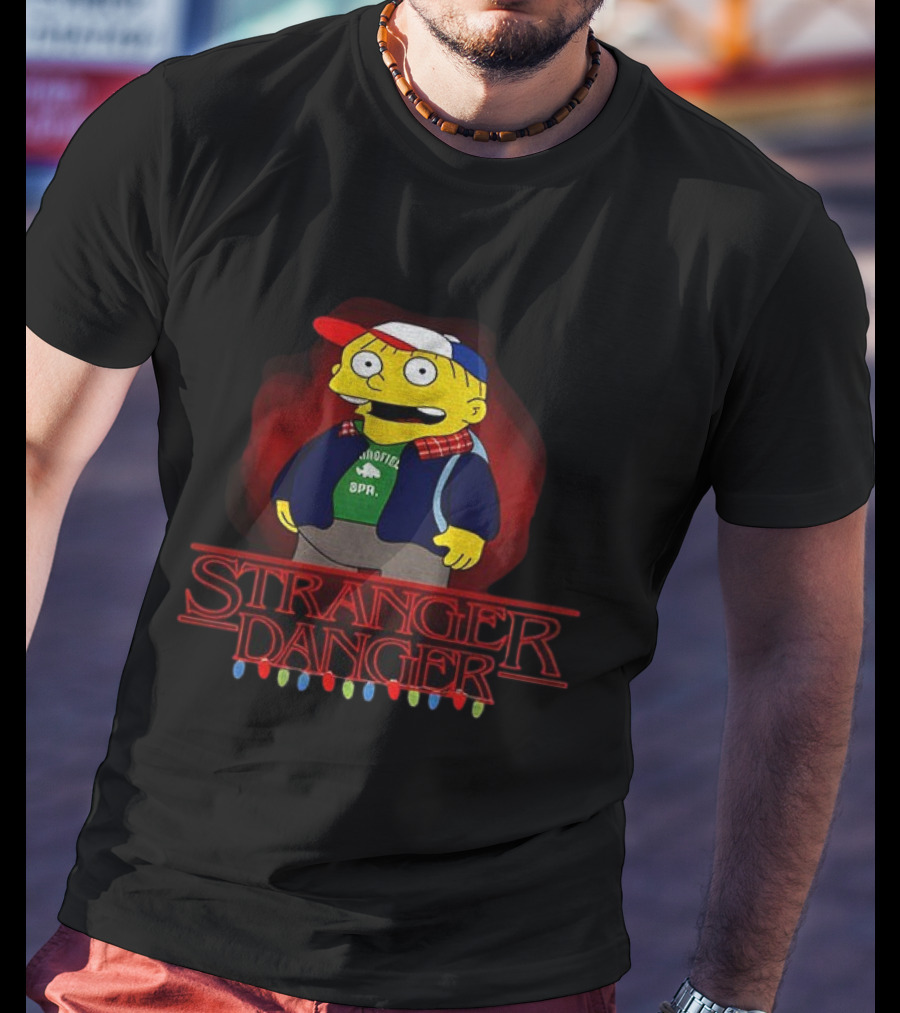 Stranger Danger Ralph Parody Iconic Crossover With Christmas Lights T-Shirt
