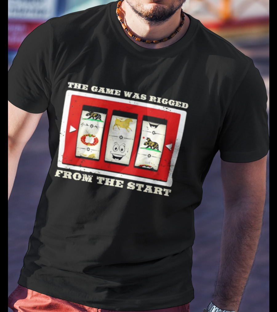 The Game Was Rigged From The Start Slot Machine Vintage Look T-Shirt