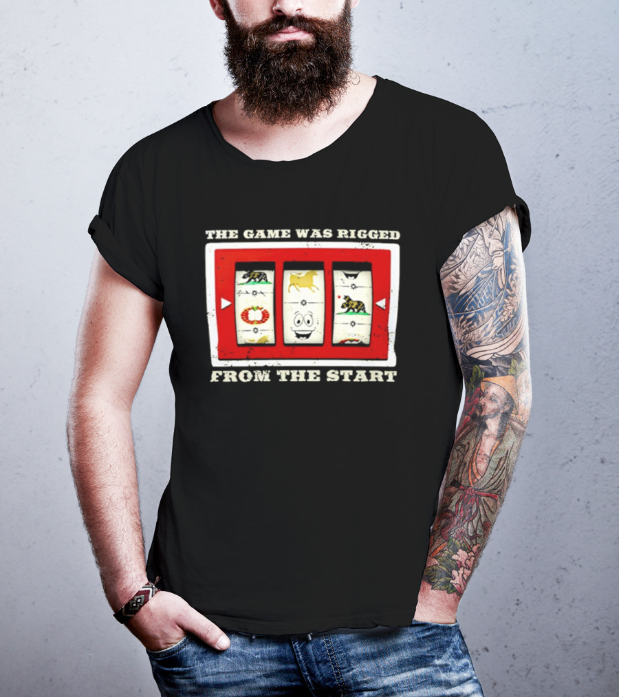The Game Was Rigged From The Start Slot Machine Vintage Look T-Shirt