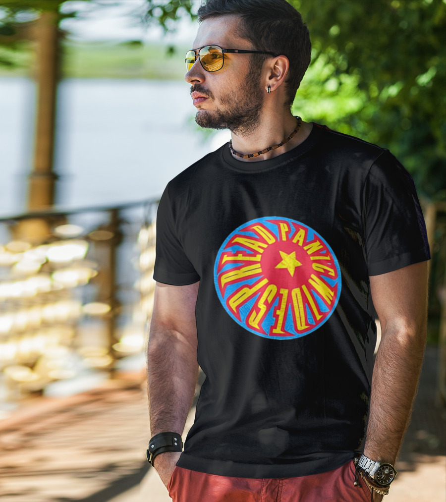 Widespread Panic Fireball Star Retro Circle T-Shirt