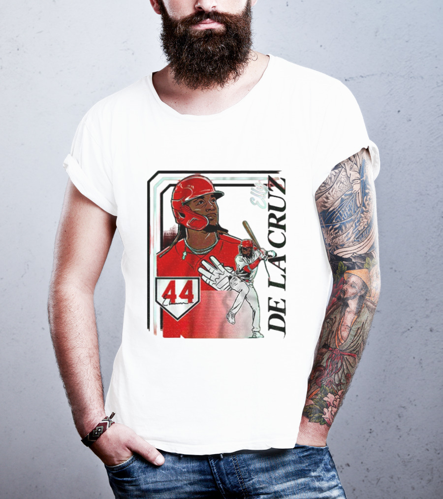 Elly De La Cruz Number 44 Reds Collage Frame MLB T-Shirt