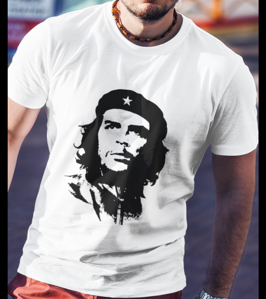 Che Guevara Big Head Argentine Marxist Revolutionary Iconic Stencil T-Shirt