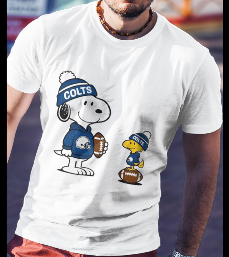 Indianapolis Colts Snoopy Woodstock NFL Football T-Shirt