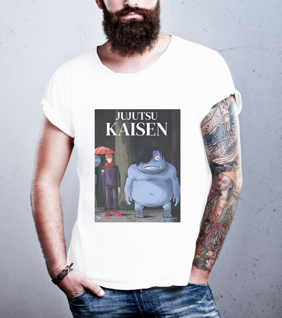 Jujutsu Kaisen Meets Totoro Anime T-Shirt