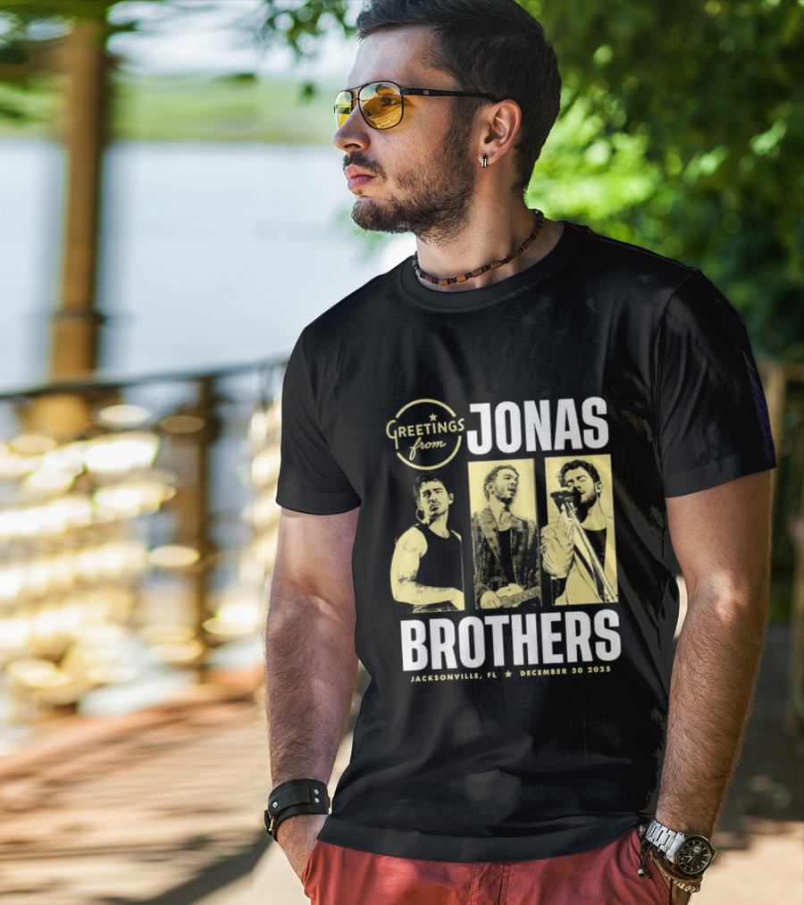 Greetings From Jonas Brothers 2025 Hershey PA December 10 T-Shirt