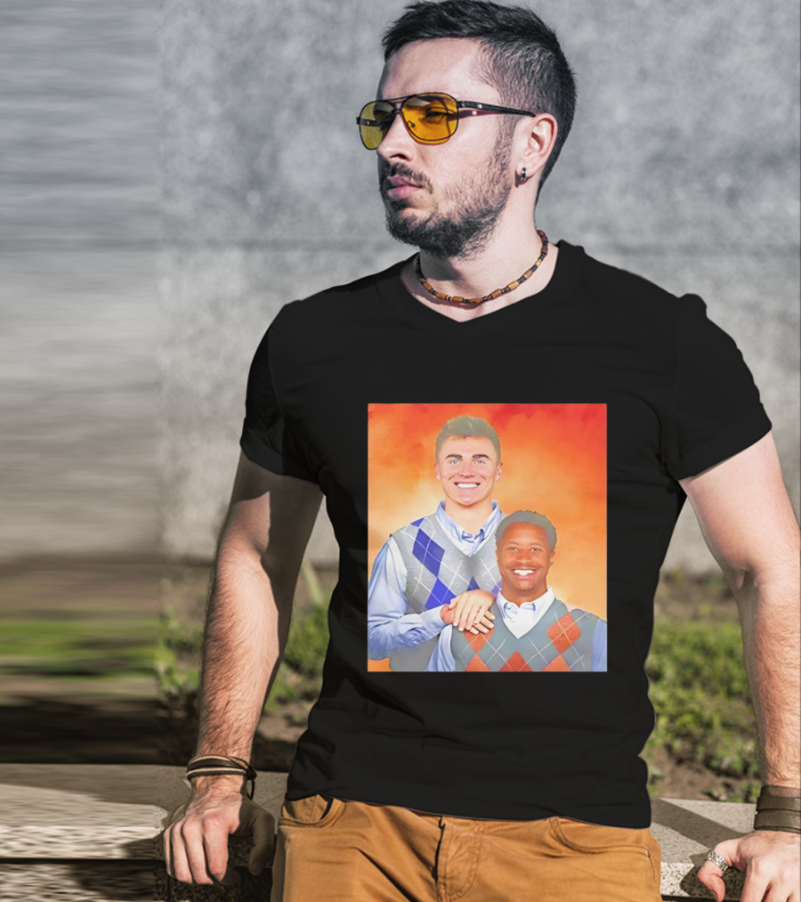 Bo Nix Courtland Sutton Step Brothers Denver Broncos NFL T-Shirt