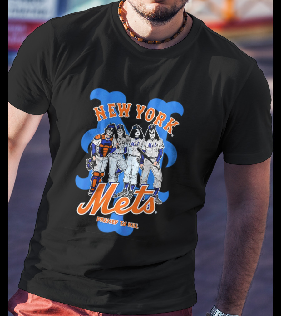 New York Mets Dressed To Kill Collaboration T-Shirt