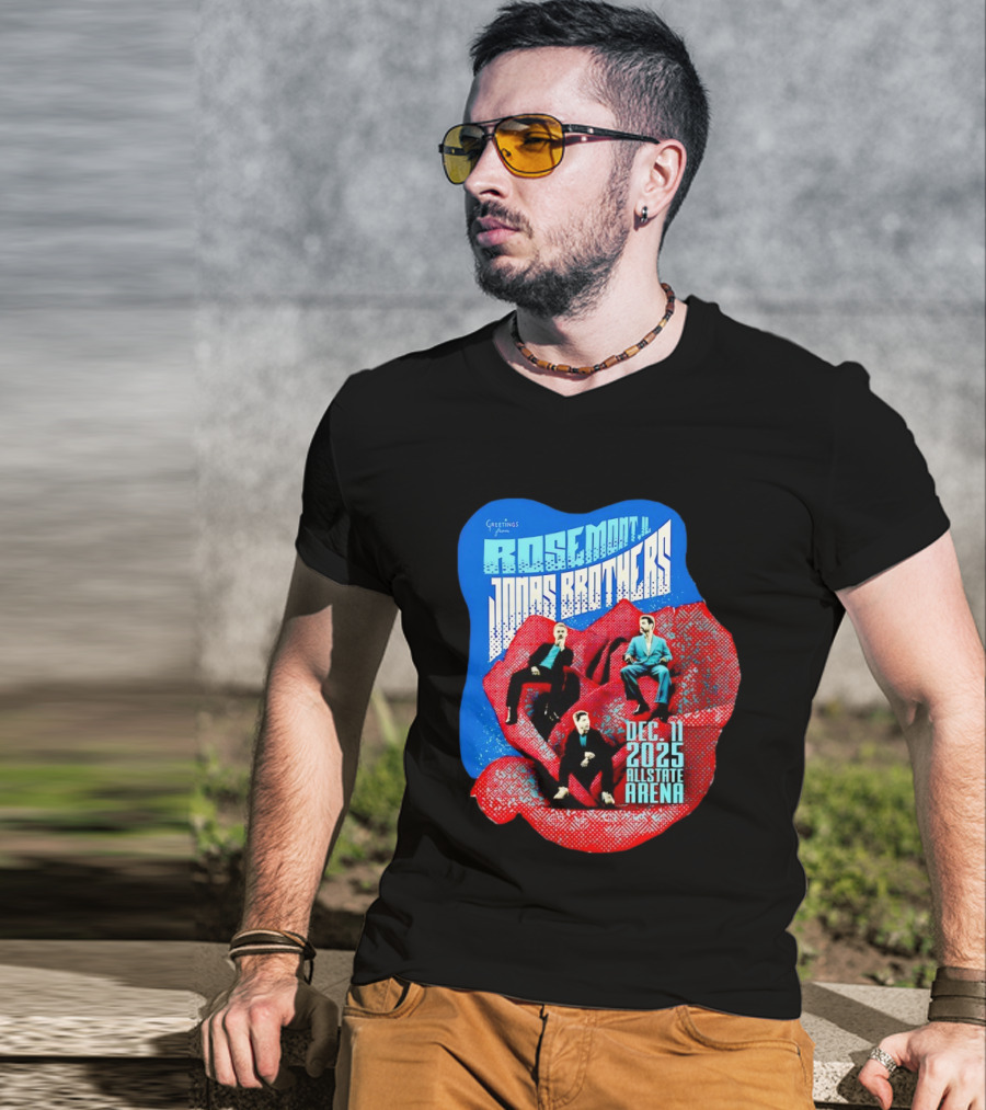 Greetings From Rosemont IL Jonas Brothers December 11 2025 Allstate Arena T-Shirt