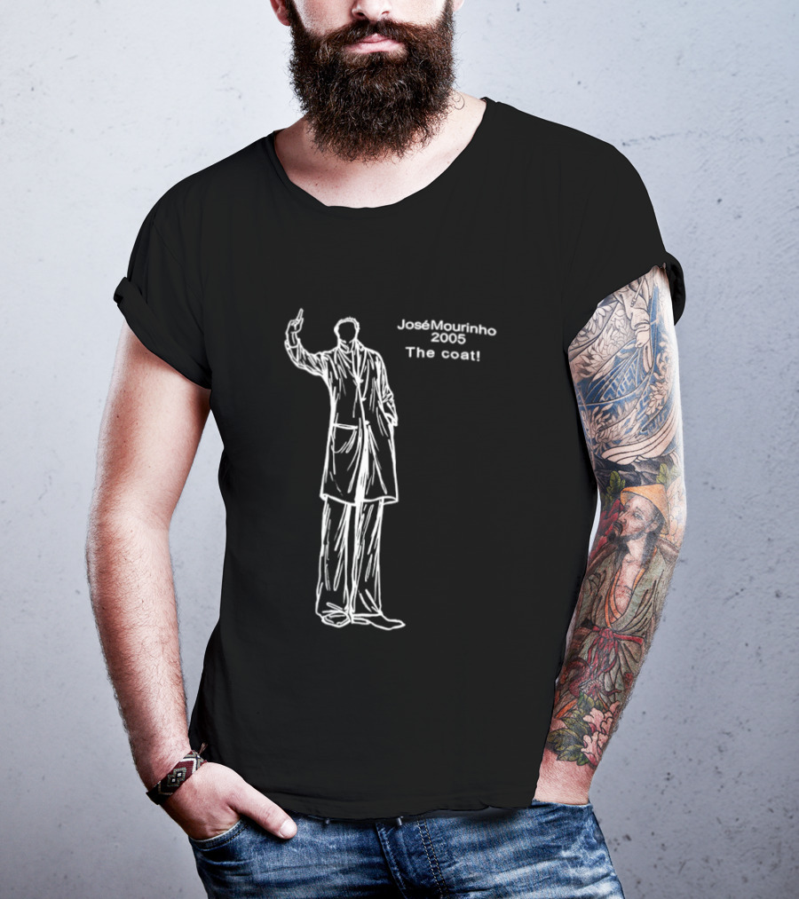 Jose Mourinho 2005 The Coat Iconic Gesture T-Shirt