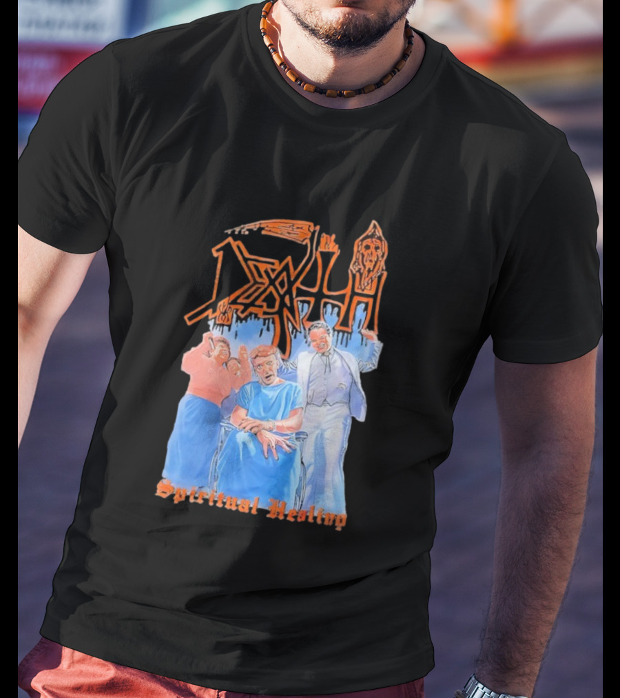 Death Spiritual Healing Album Cover Artwork By Ed Repka T-Shirt
