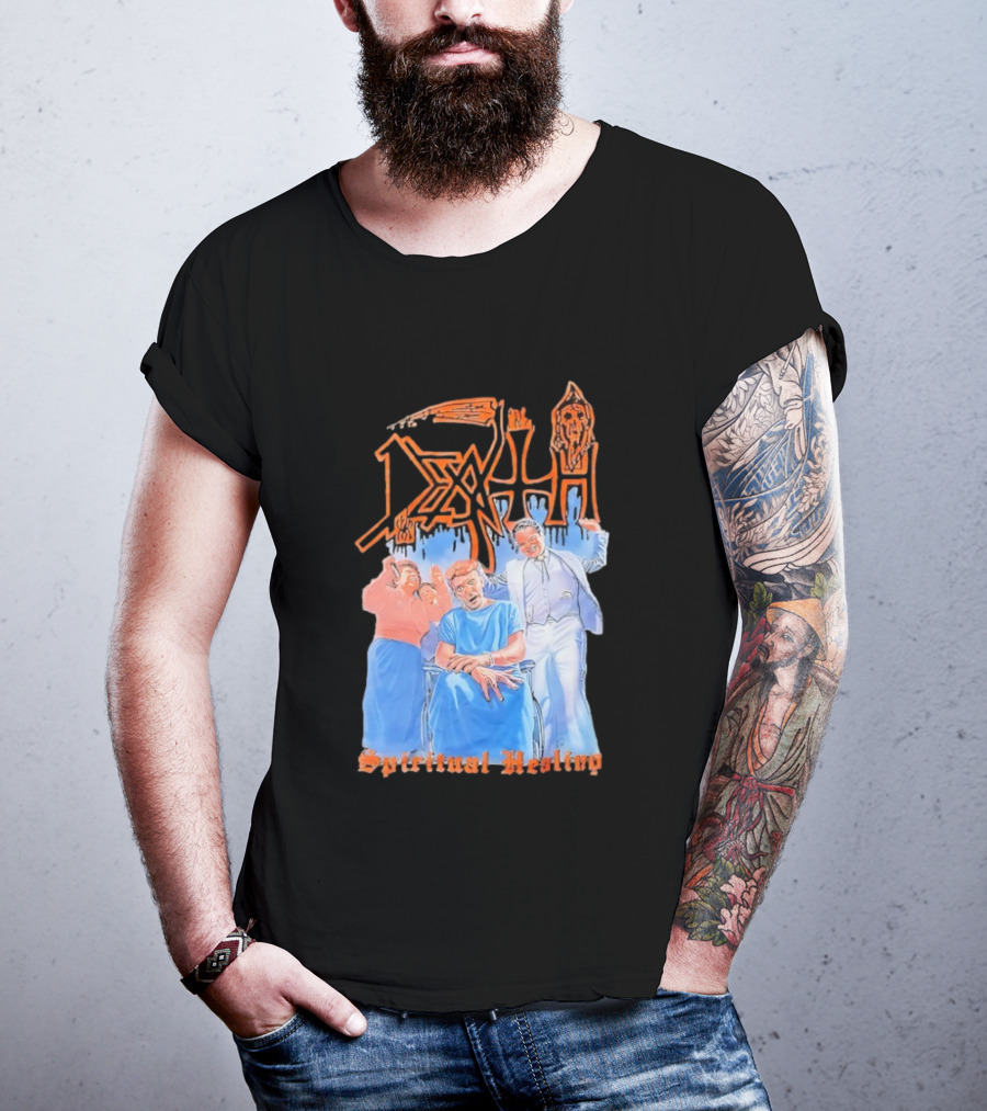 Death Spiritual Healing Album Cover Artwork By Ed Repka T-Shirt