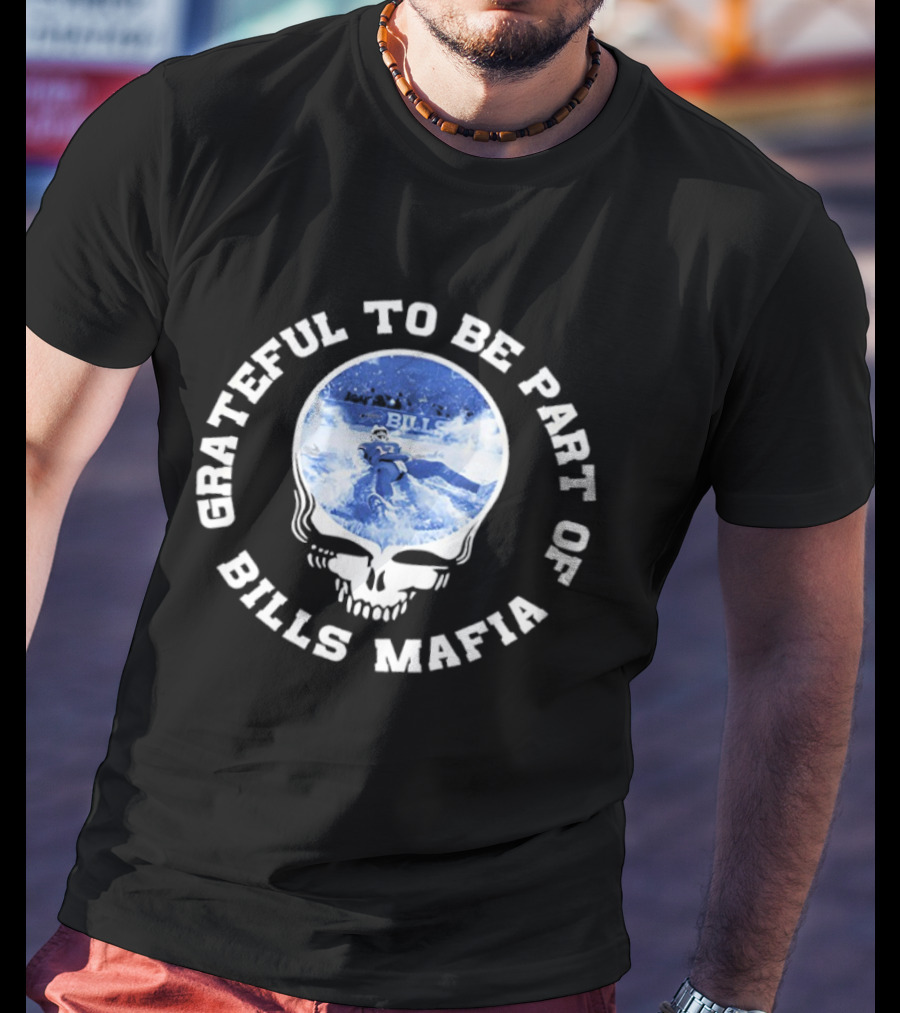 Grateful Dead Bills Mafia Skiing Buffalo Bills T-Shirt