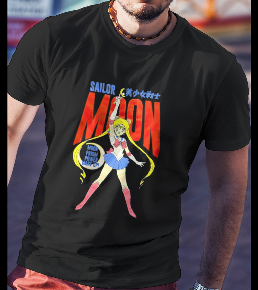 Sailor Moon Prism Power Make Up Anime Iconic Transformation T-Shirt