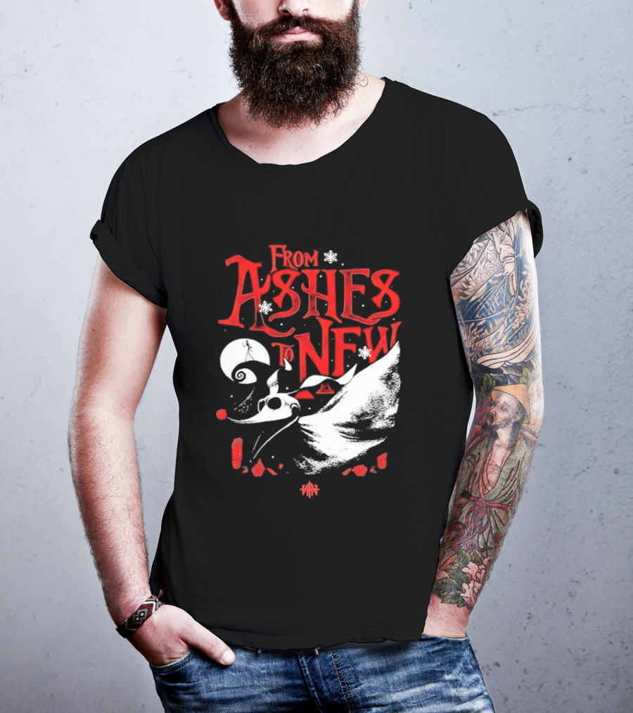 From Ashes To New Nightmare Before Christmas Skull 2025 T-Shirt
