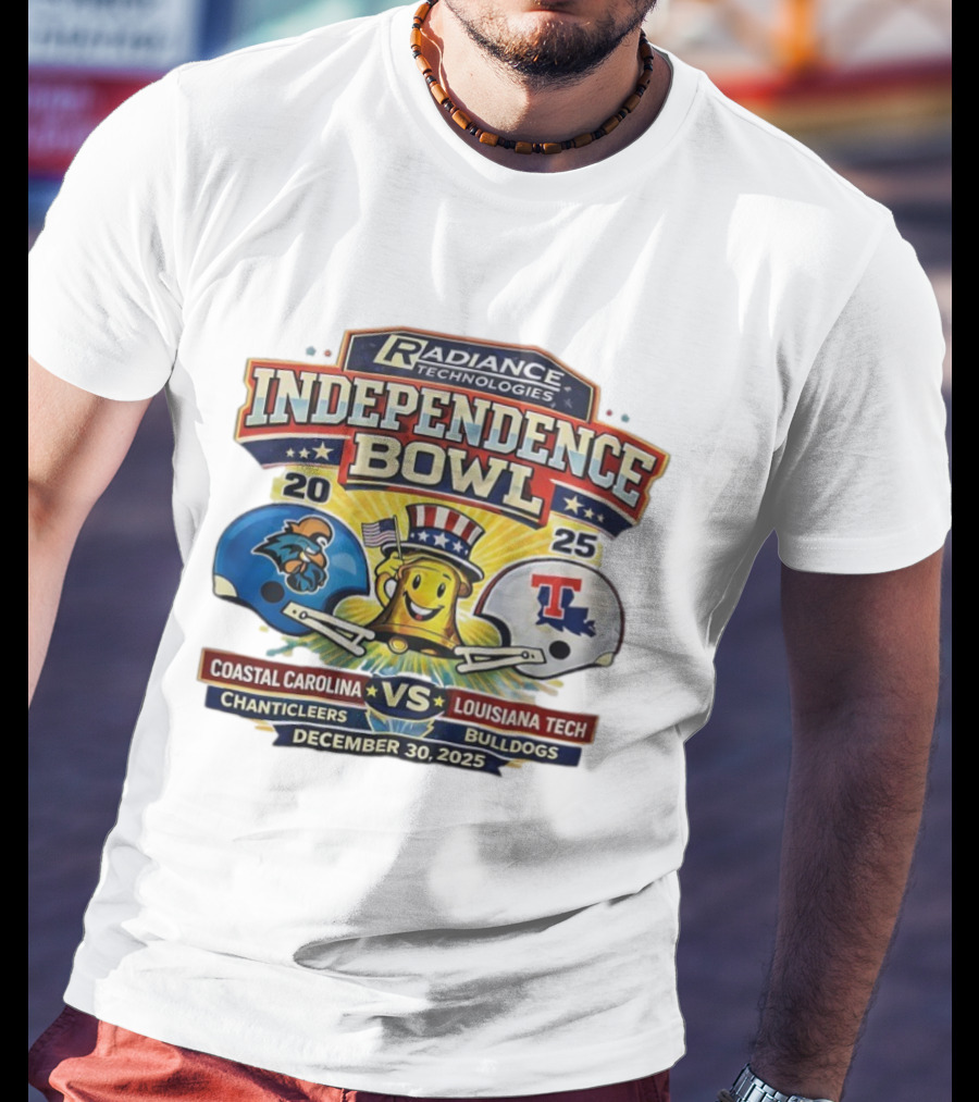 Radiance Technologies Independence Bowl 2025 Coastal Carolina Chanticleers Vs Louisiana Tech Bulldogs December 30 T-Shirt